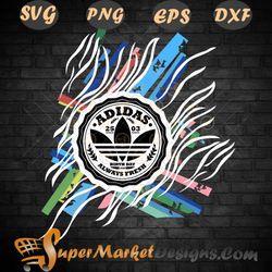 Color adidas 25 03 birth day 1998 always fresh svg png DXF Eps