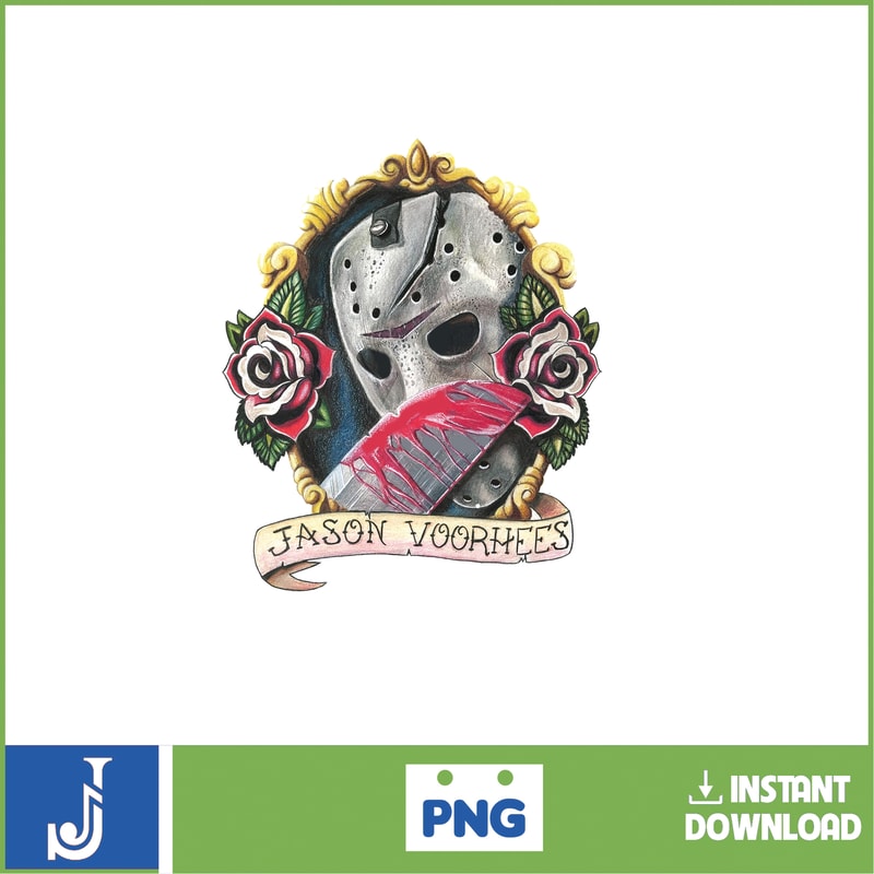 Jason Voorhees PNG Jason Voorhees Sublimation Trendy Jason Voorhees PNG Day of the Dead Hand Drawn Jason Voorhees PNG Digital (72).jpg