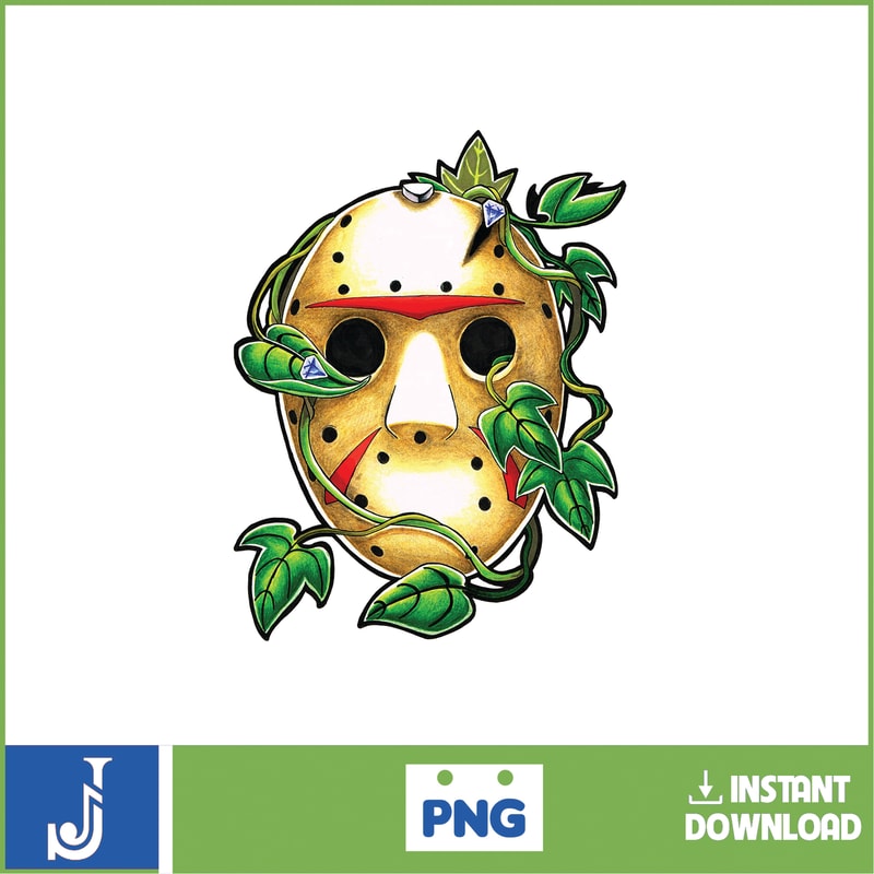 Jason Voorhees PNG Jason Voorhees Sublimation Trendy Jason Voorhees PNG Day of the Dead Hand Drawn Jason Voorhees PNG Digital (15).jpg