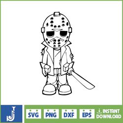 jason svg, voorhees svg, friday the 13th svg, valentine svg, spooky png, horror svg, halloween png, morticia svg, digita