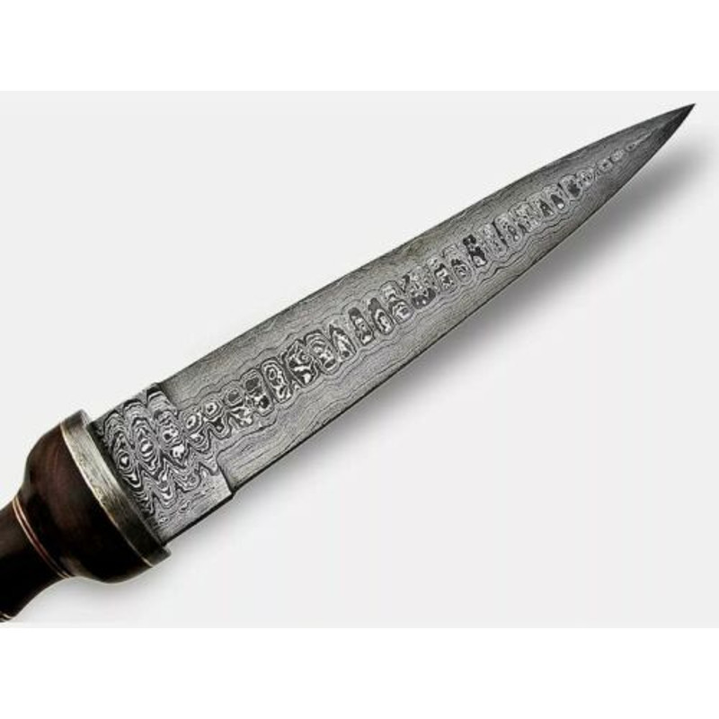 Roman Gladius 15 Sword - Handmade Damascus Steel Blade, Elegant Rosewood Handle (6).jpg