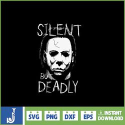 michael myers svg silhouette kit png halloween scary movie horror instant download (1)
