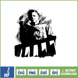 michael myers svg silhouette kit png halloween scary movie horror instant download (18)