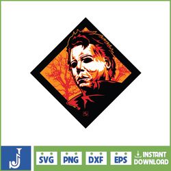 Michael Myers svg silhouette kit png halloween scary movie horror instant download (27)
