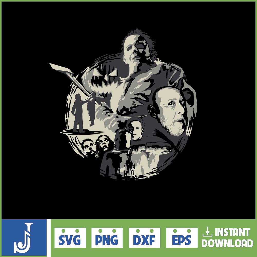 Michael Myers svg silhouette kit png halloween scary movie horror instant download (29).jpg