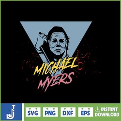 michael myers svg silhouette kit png halloween scary movie horror instant download (32)