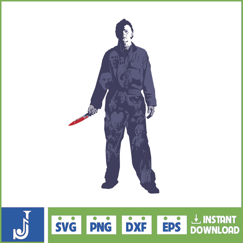 Michael Myers svg silhouette kit png halloween scary movie horror instant download (7).jpg
