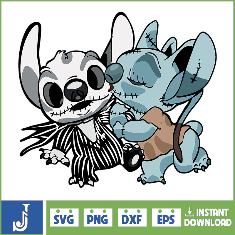 Stitch Halloween SVG Lilo SVG Lilo and Stitch Clipart Lilo and Stitch Silhouette Lilo Clipart Lilo Silhouette Halloween SVG (47).jpg