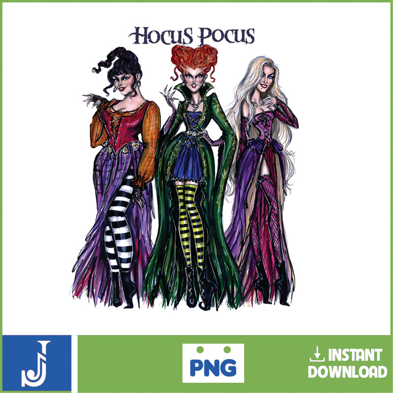 Sanderson Sisters l Halloween l Instant Download l PNG l Tshirt Design l Waterslide Design l Best Seller (20).jpg