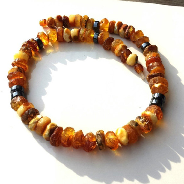 Raw Amber Necklace Healing necklace adult.jpg