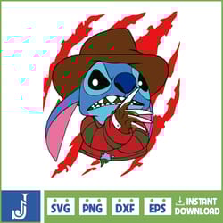 halloween svg, png, stitch horror and lilo svg, sublimation design, download, svg files for cricut (1)