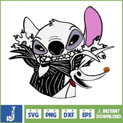 halloween svg, png, stitch horror and lilo svg, sublimation design, download, svg files for cricut (22)