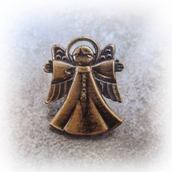 Angel handmade brass pin,ukraine angel brass pin,ukrainian Jewelry,Angel for backpack,cherub angel pin,Angel pin for bag