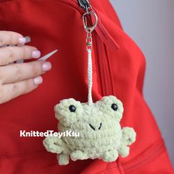 frog plush keychain, gift for bestie leggy frog keyring for backpack Mothers Day gift ideas