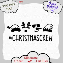 christmas crew svg, christmas svg, funny santa squad, kids christmas svg, elf, reindeer, snowman, christmas shirt svg