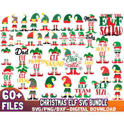 christmas elf family svg bundle,elf squad svg, family christmas svg