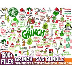 1500 files grinch svg bundle clipart,grinchmas svg, grinch svg