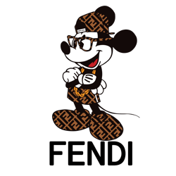 mickey mouse fendi logo svg, mickey fendi fashion svg, disney fendi svg, fendi symbol, fendi logo svg file cut