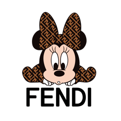 minnie mouse fendi logo svg, minnie fendi fashion svg, disney fendi svg, fendi symbol, fendi logo svg file cut