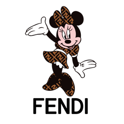 minnie mouse fendi logo svg, minnie fendi fashion svg, disney fendi svg, fendi symbol, fendi logo svg file cut