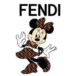 minnie mouse fendi logo svg, minnie fendi fashion svg, disney fendi svg, fendi symbol, fendi logo svg file cut