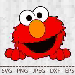 sesame street cookie monster elmo collection svg png jpeg digital cut vector files for silhouette studio cricut design