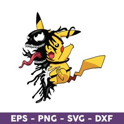 pikachu venom svg, pikachu svg, venom svg, png dxf eps file - download file