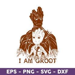 I Am Groot Svg, Baby Groot Svg, Avengers Svg, Marvel Svg, Png Dxf Eps Digital File - Download File