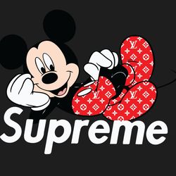 mickey mouse supreme svg, mickey supreme fashion svg, supreme logo svg, fashion logo svg file cut digital download