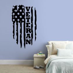 Veteran Sticker, Combat Action Participant, War, Wall Sticker Vinyl Decal Mural Art Decor