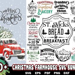 20 designs christmas farmhouse svg bundle, christmas svg, farmhouse svg, christmas cut files