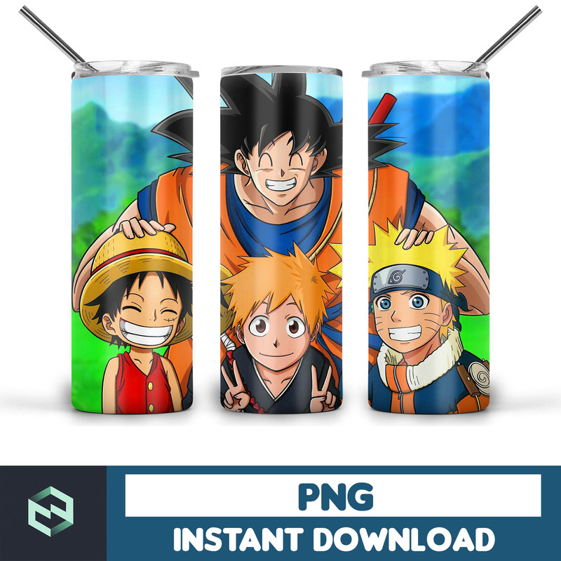 Anime Heroes Tumbler 20 oz Anime tumbler png, Anime Tumbler wrap , PNG Instant Download , 20oz Skinny Tumbler designs, Anime , Seamless Tumbler PNG (3).jpg