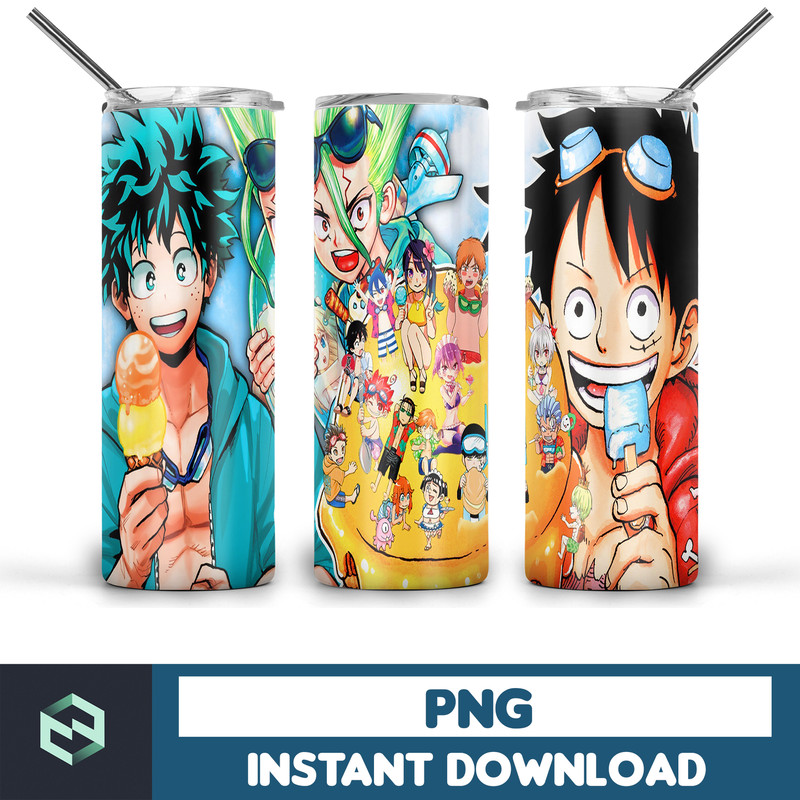 Anime Heroes Tumbler 20 oz Anime tumbler png, Anime Tumbler wrap , PNG Instant Download , 20oz Skinny Tumbler designs, Anime , Seamless Tumbler PNG (23).jpg