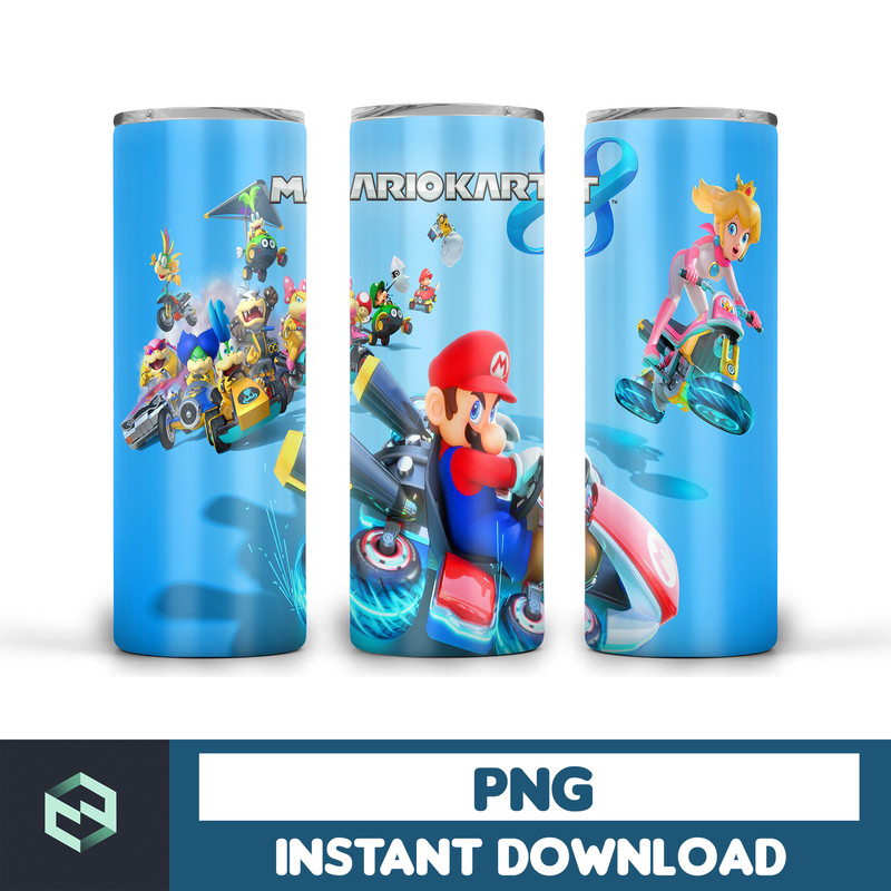 Mario DESIGNS 20oz Skinny Straight & Tapered, Template for Sublimation, Full Tumbler Wrap, PNG Intant Download (17).jpg