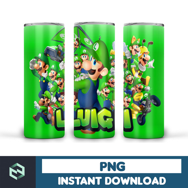 Mario DESIGNS 20oz Skinny Straight & Tapered, Template for Sublimation, Full Tumbler Wrap, PNG Intant Download (32).jpg