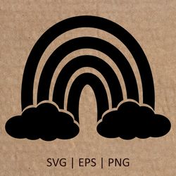 boho rainbow svg | rainbow png | rainbow svg | hand draw rainbow svg | cricut svg file digital download | 033