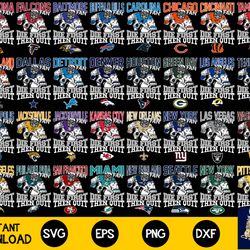 Bundle NFL Fan Die First Then Quit svg eps dxf png,32 team nfl svg eps png, for Cricut, Silhouette, digital, file cut