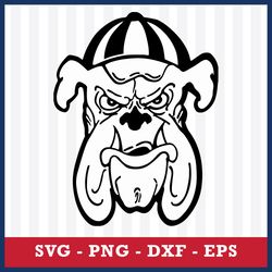 logo alabama a&m bulldogs 3 svg, ncaa svg, sport svg, png dxf eps file