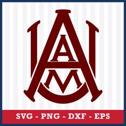 logo alabama a&m bulldogs 4 svg, ncaa svg, sport svg, png dxf eps file