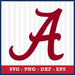 logo alabama crimson tide 4 svg, ncaa svg, sport svg, png dxf eps file