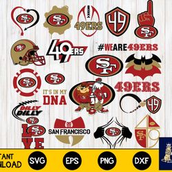 San Francisco 49ers Bundle svg, San Francisco 49ers Nfl svg, for Cricut, Silhouette, digital, file cut