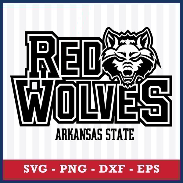 Logo Arkansas State Red Wolves 6 Svg, NCAA Svg, Sport Svg, P | Inspire ...