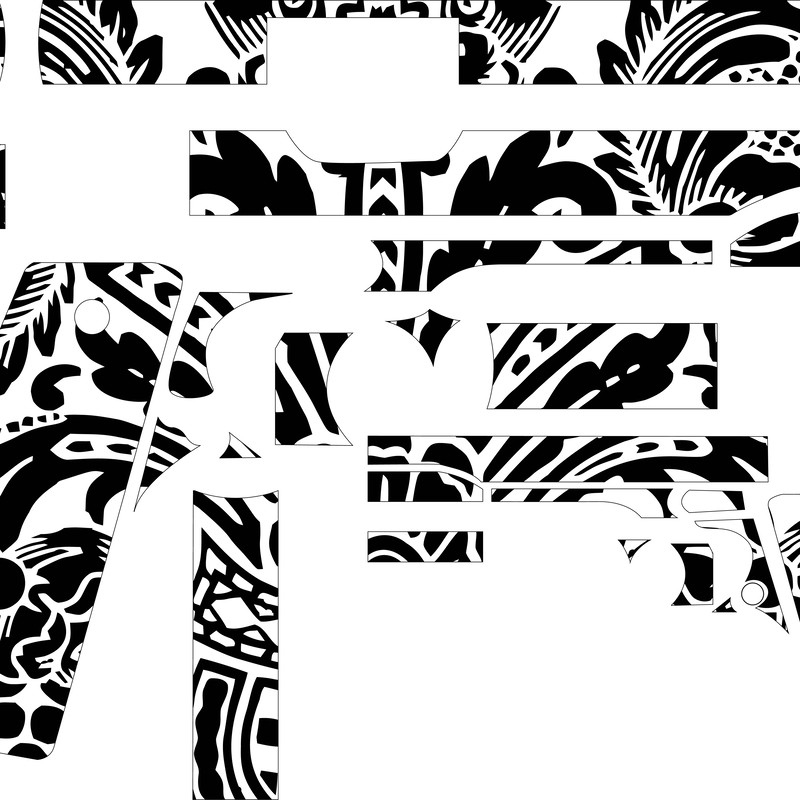 Colt 1911 Hand Gun design Custom, Ai, Vector,.jpg