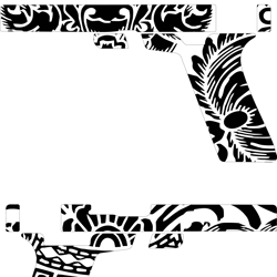 g 17 gen design hand gun ai, vector, svg engraving, digital file black white vector outline or line art file fo