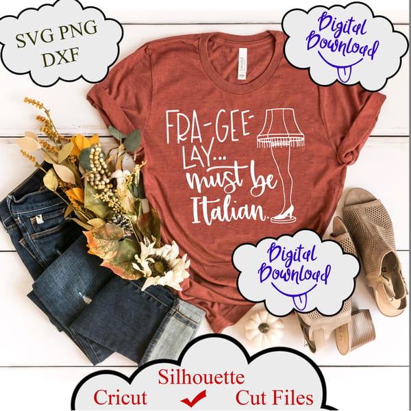 Fragile Must Be Italian SVG, Christmas Story SVG, Download f - Inspire