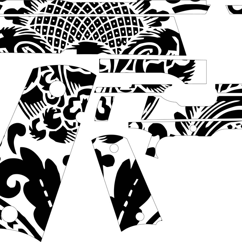 Kimber 1911 ultra carry 3 Gun design Custom, Ai, Vector, SVG, DXF, PNG, Digital.jpg