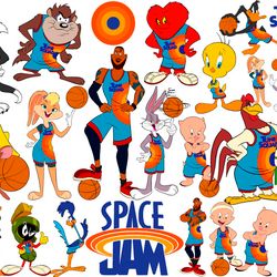 space jam 2 svg, space jam 2 lebron james svg, space jam looney tunes svg png