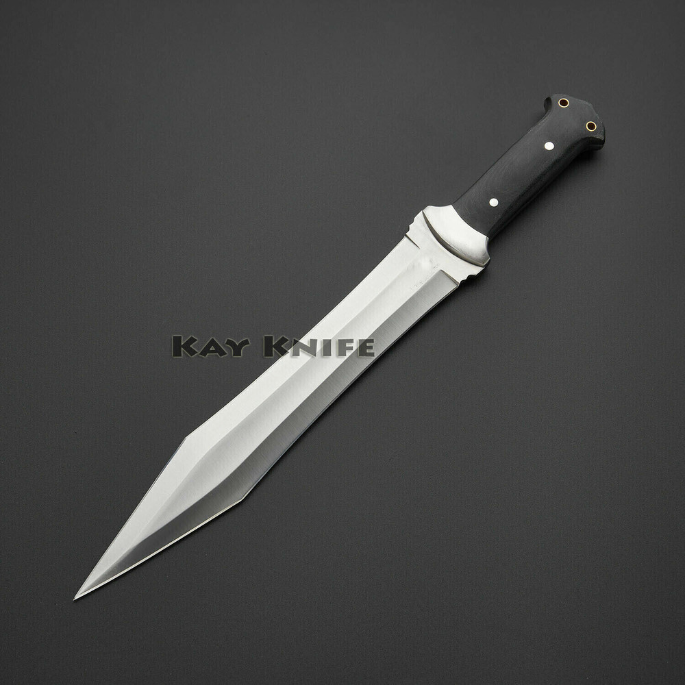 Custom Handmade D2 Tool Steel Iron age Historical Roman Gladius style best Gladiator movie survival Short Swords (3).jpg