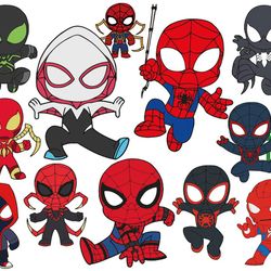 superhero babies svg, spiderman svg, spiderman png