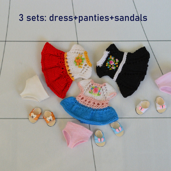 Dress-panties-and-sandals-for-Kelly-Barbie-dolls-1